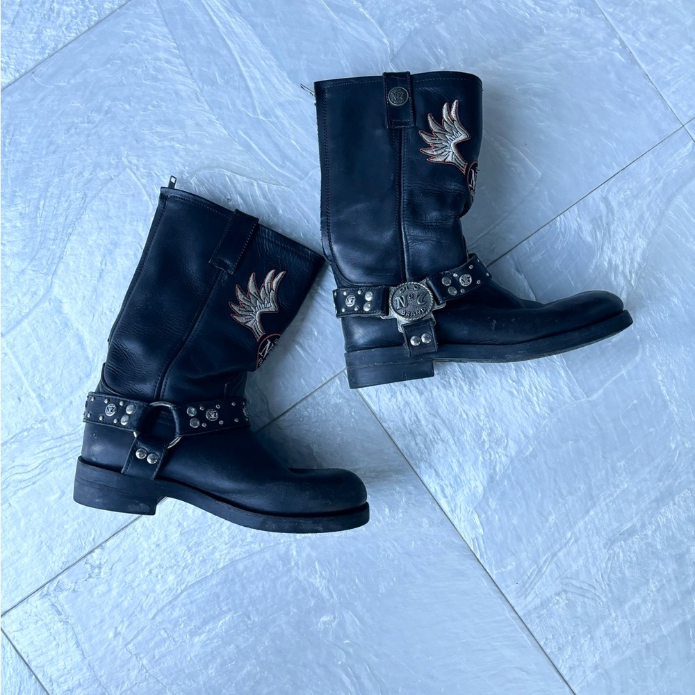 SOLD  Rare Vintage 2000s Jack Daniels Old No 7 Motorcycle Harness Boots